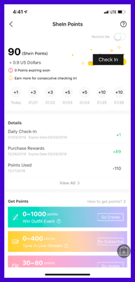 SHEIN uses gamification examples like daily check-ins to drive massive app loyalty
