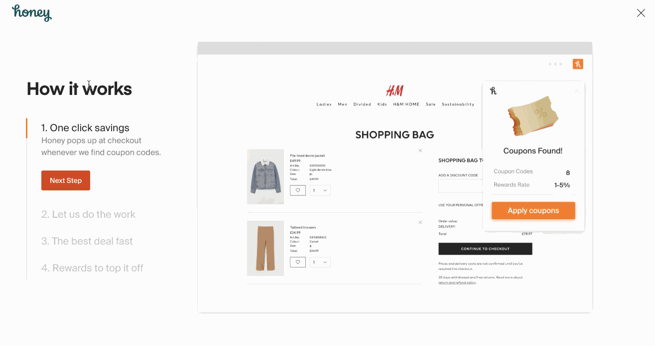 Animated GIF showing a streamlined digital onboarding process.