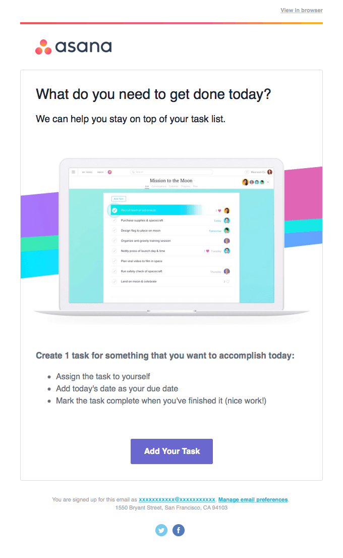 User onboarding checklist