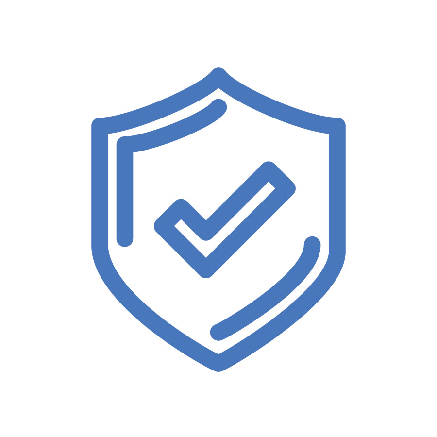 a stylized shield icon