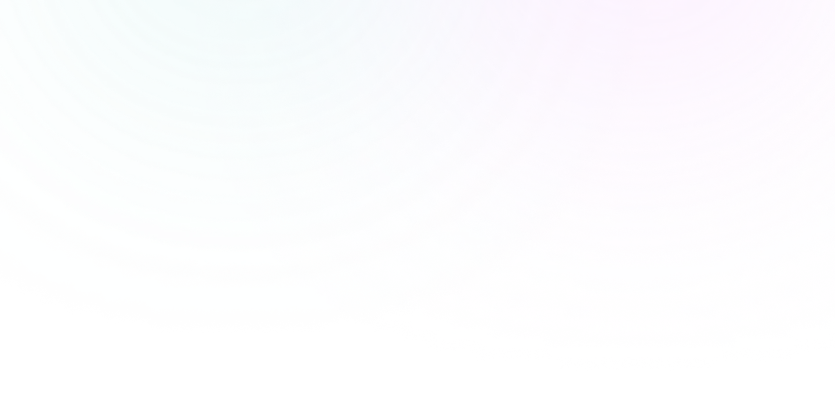 Abstract radial gradient background with overlapping blue and pink circular patterns.