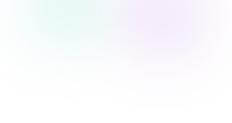 Abstract background with overlapping turquoise and purple circular gradient patterns blending in the center.