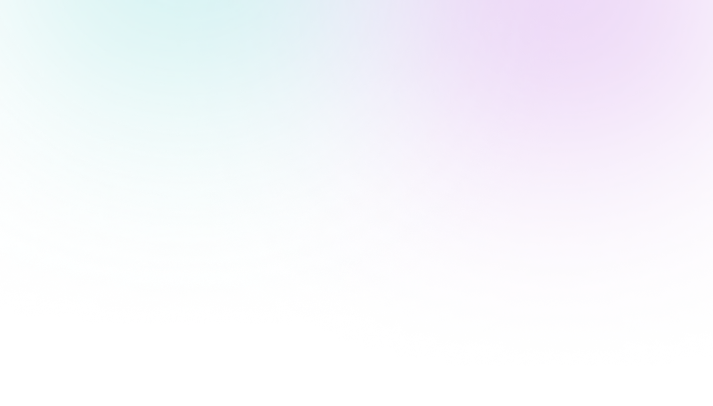 Gradient background transitioning from teal on the left to purple on the right with a ripple texture effect.