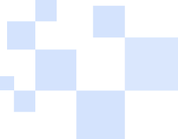 Abstract light blue geometric shapes on a transparent background, arranged asymmetrically.