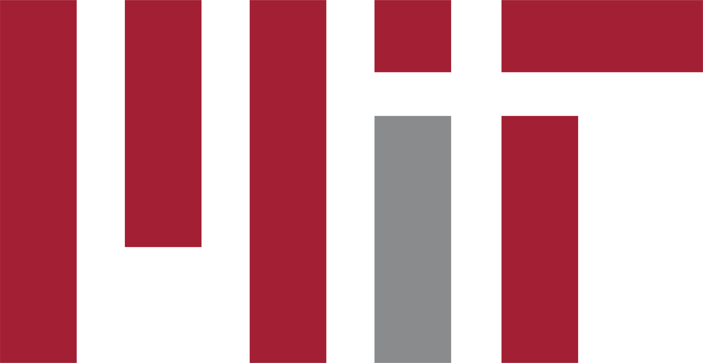 Massachusetts Institute of Technology (MIT) logo with stylized red and gray blocks forming 'MIT' letters.