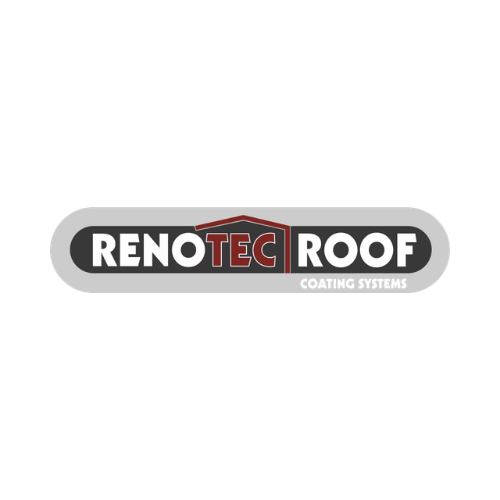 Renotec Roof logo with a roof-shaped outline over TEC in the center.