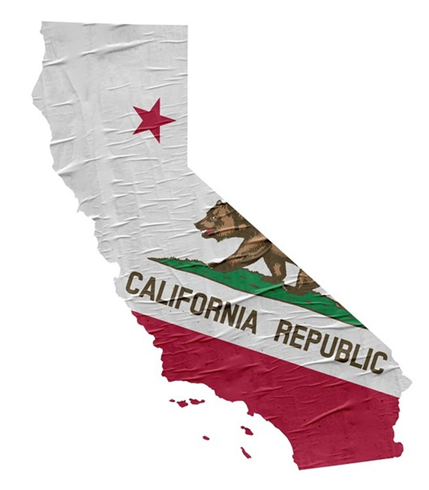 Illustrated map of California labeled ‘California Republic’ representing CCPA audit planning steps