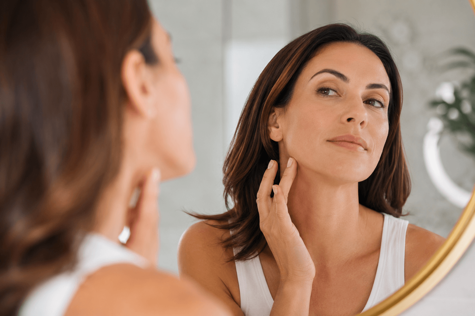 Radiesse treatment for jawline sagging improvement in Bethesda Maryland