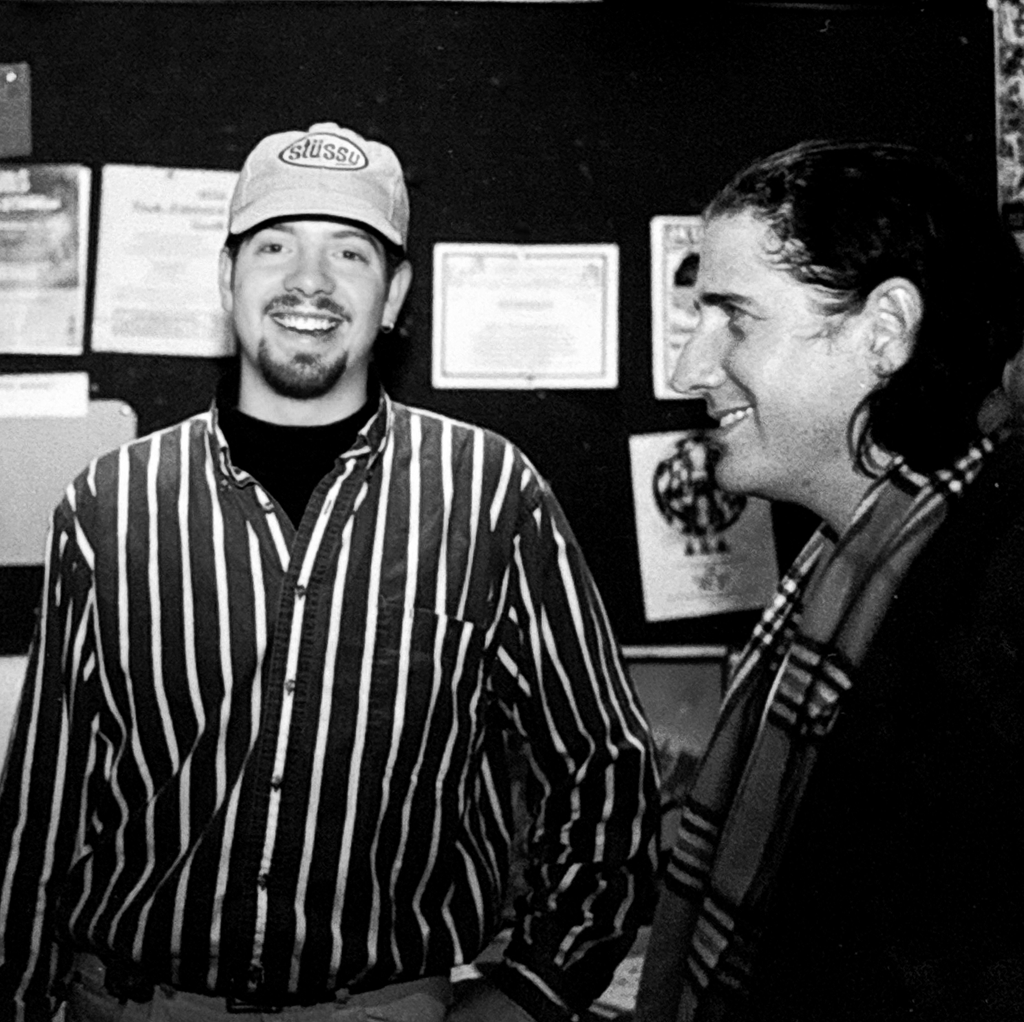 1995, Ryan with Lee Rocker of the Stray Cats
