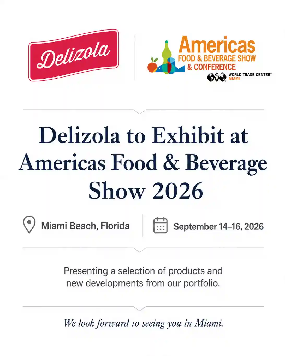 Delizola at Americas Food & Beverage Show 2026