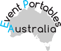 Black silhouette map of Australia with scattered light blue letters over it.