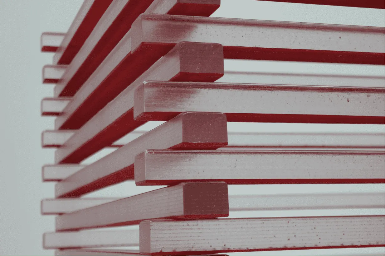 Stack of steal beams