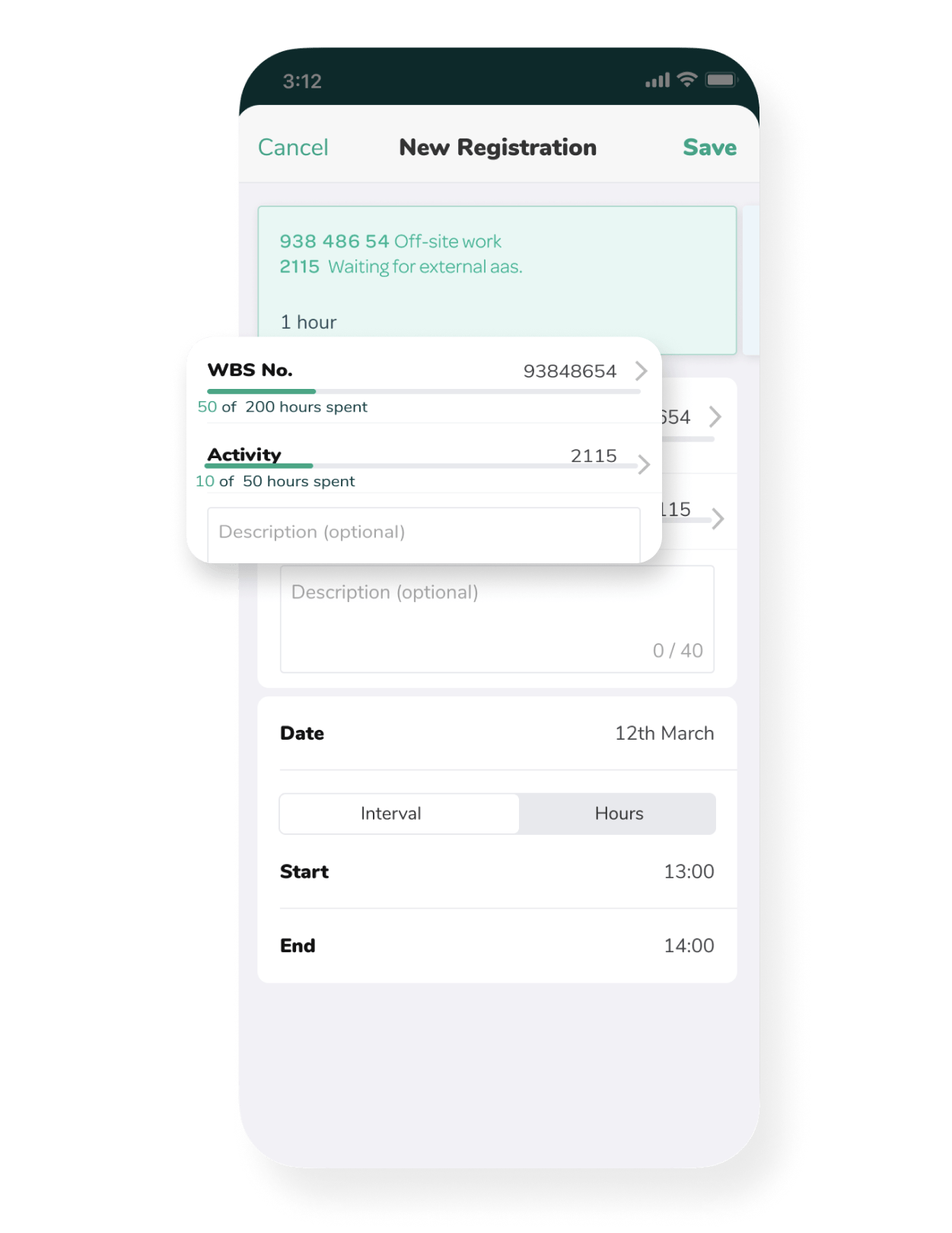FastWork enterprise privacy and security example showing the app in action