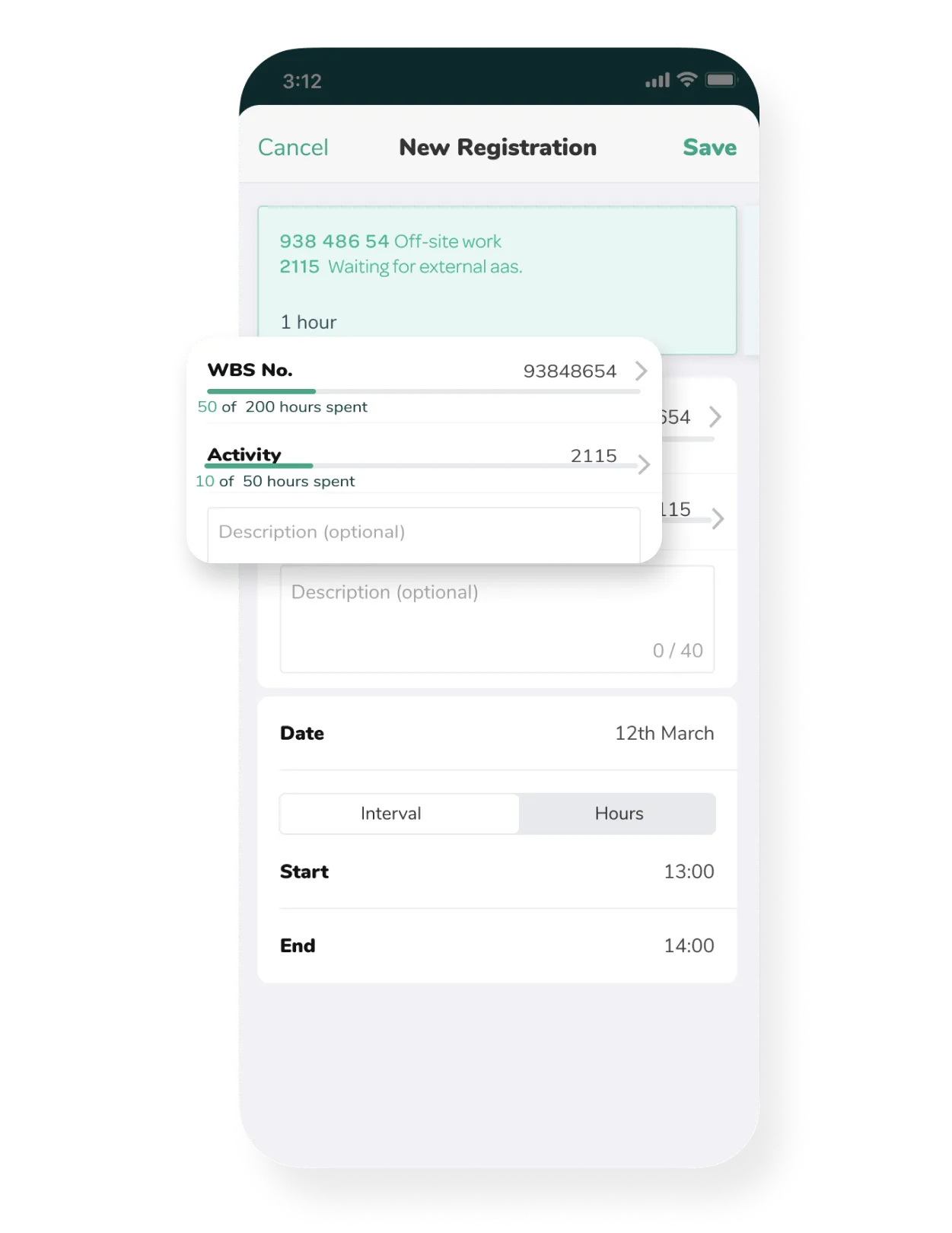 FastWork enterprise privacy and security example showing the app in action