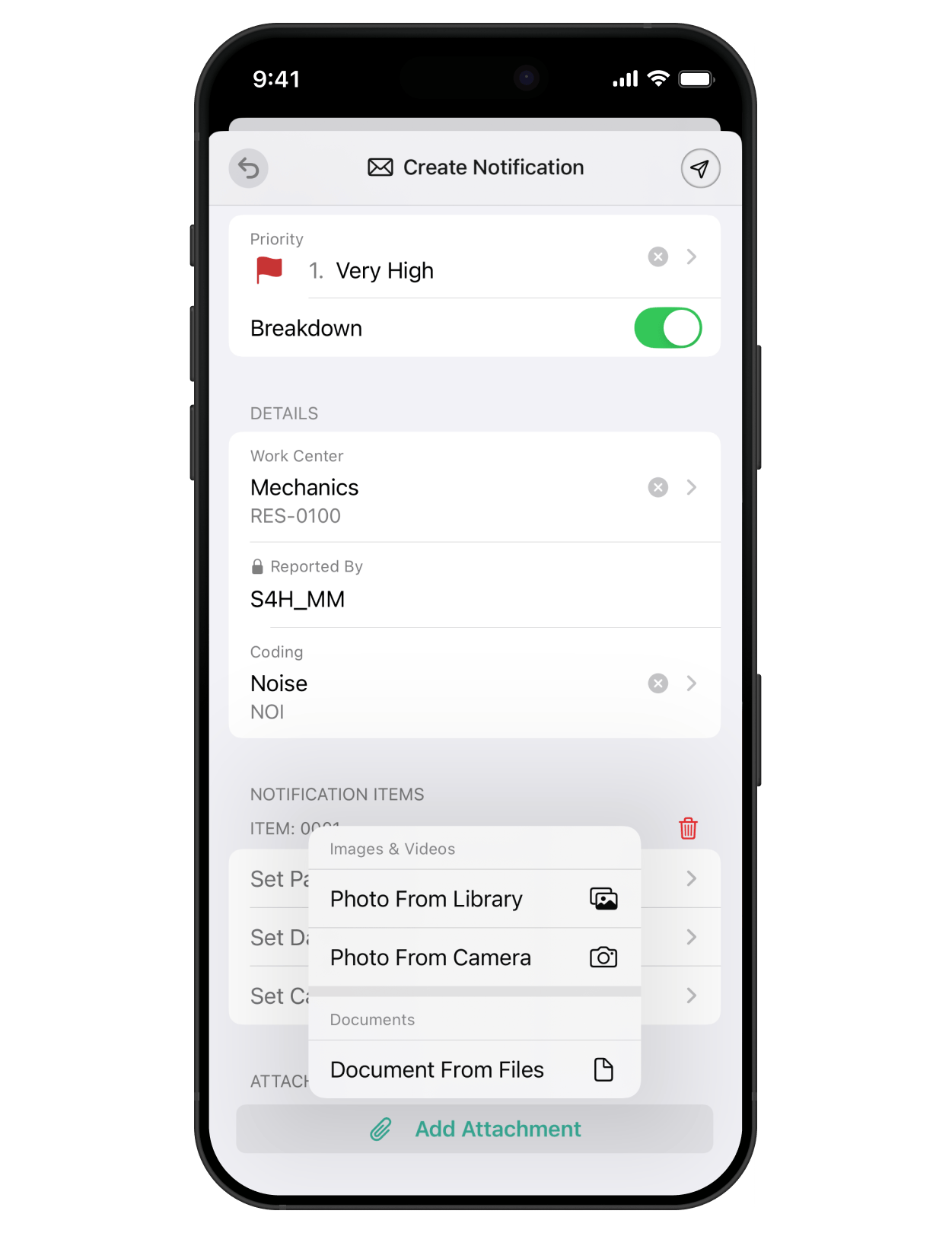FastNotifications create a notification
