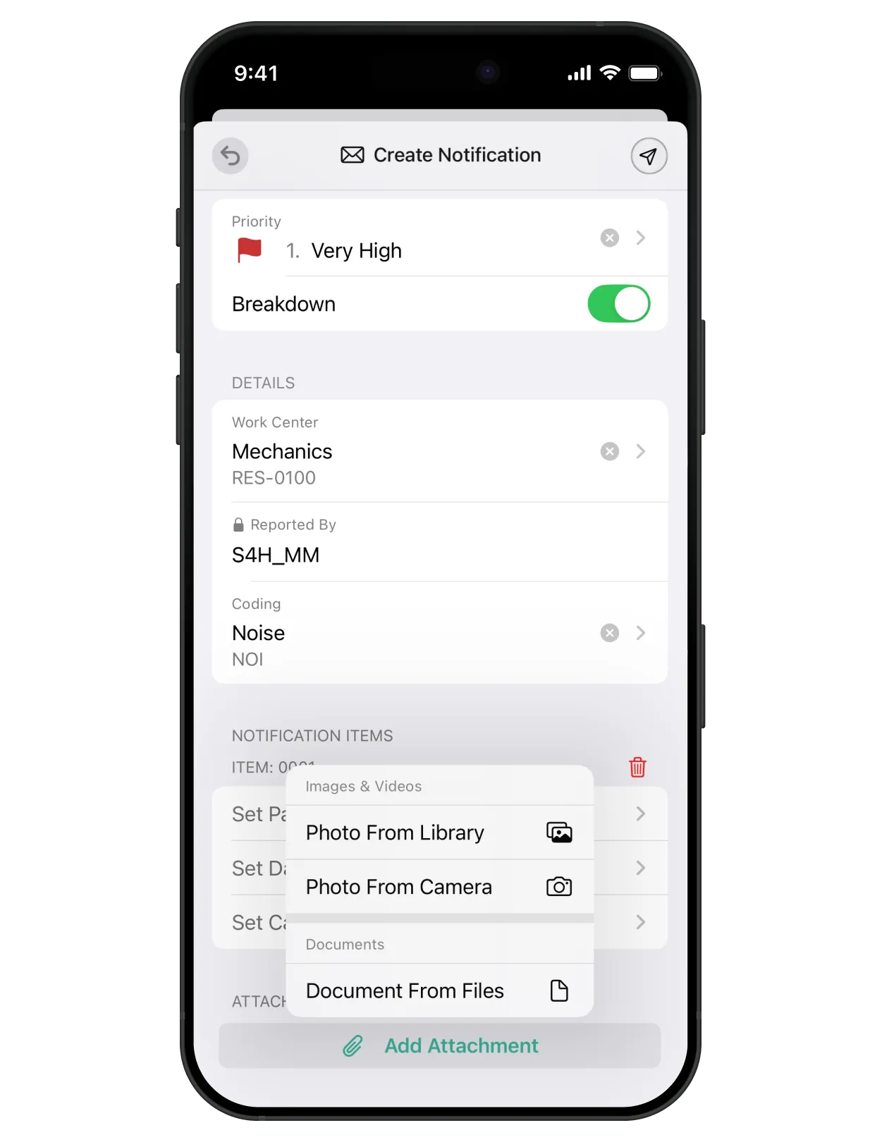 FastNotifications create a notification