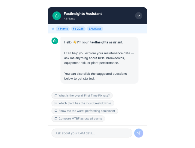 FastInsights AI maintenance data assistance
