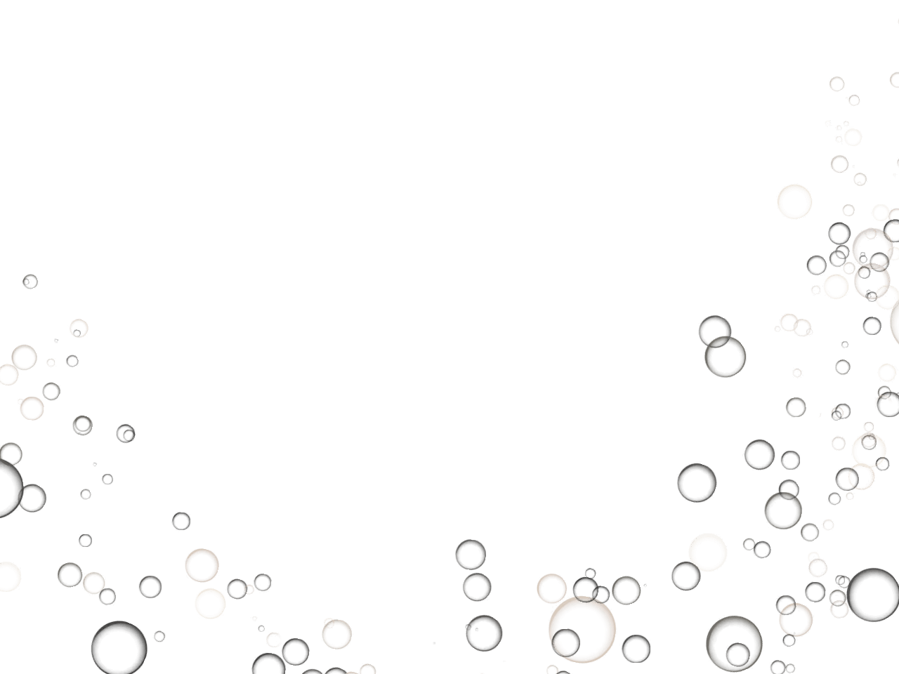 Abstract pattern of scattered translucent circles and squares in muted tones on a black background.