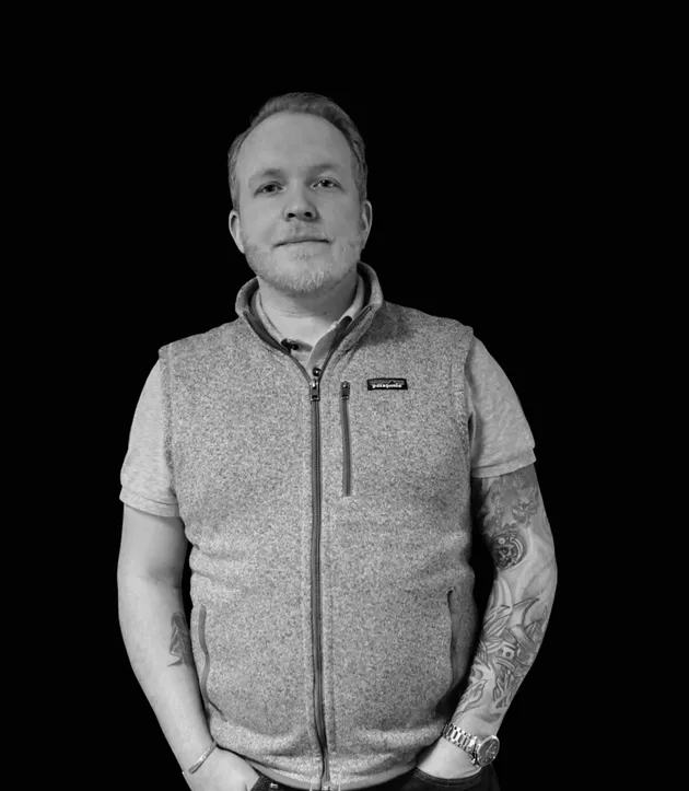 Porträtt av Alexander Willborg, arbetsledning reparationer & besiktningsanmärkningar på S:t Eriks Hiss.