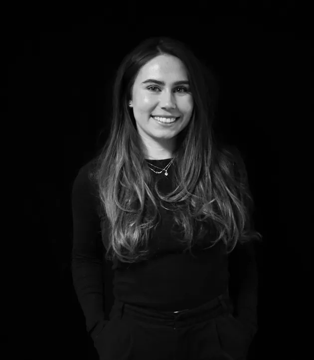 Porträtt av Märtha Hansson, administration på S:t Eriks Hiss.