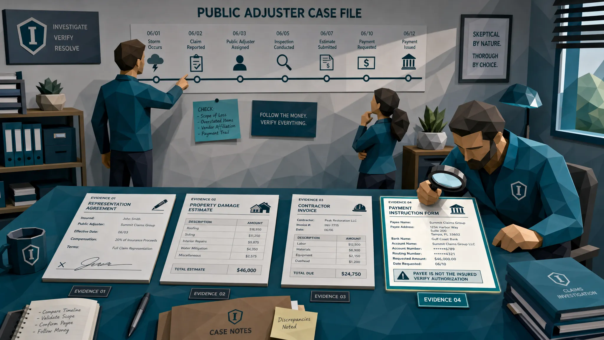 Public Adjuster Scams and the Documents Behind Them