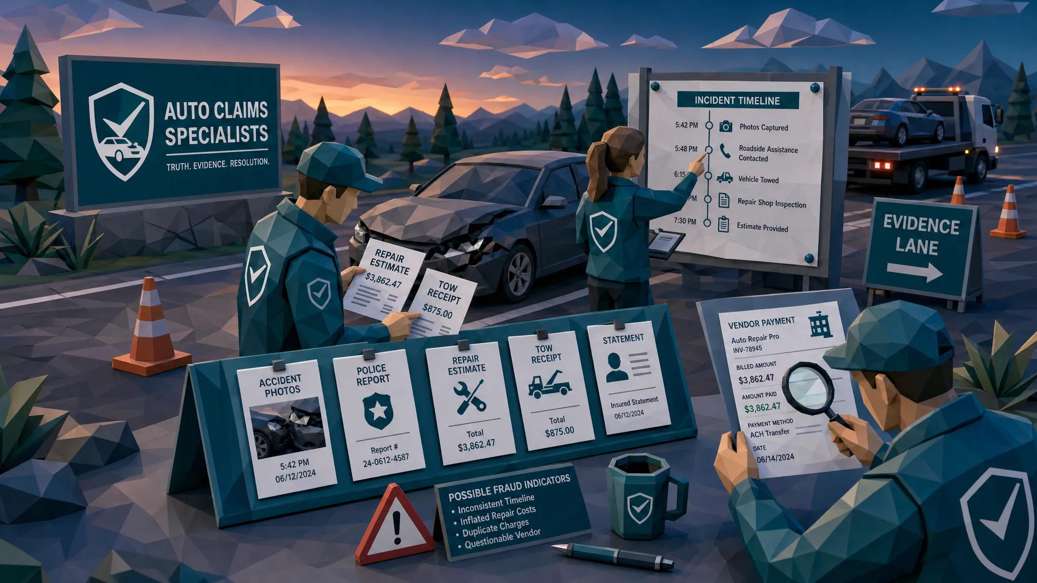 Fraudulent Auto Insurance Claims Follow Familiar Patterns