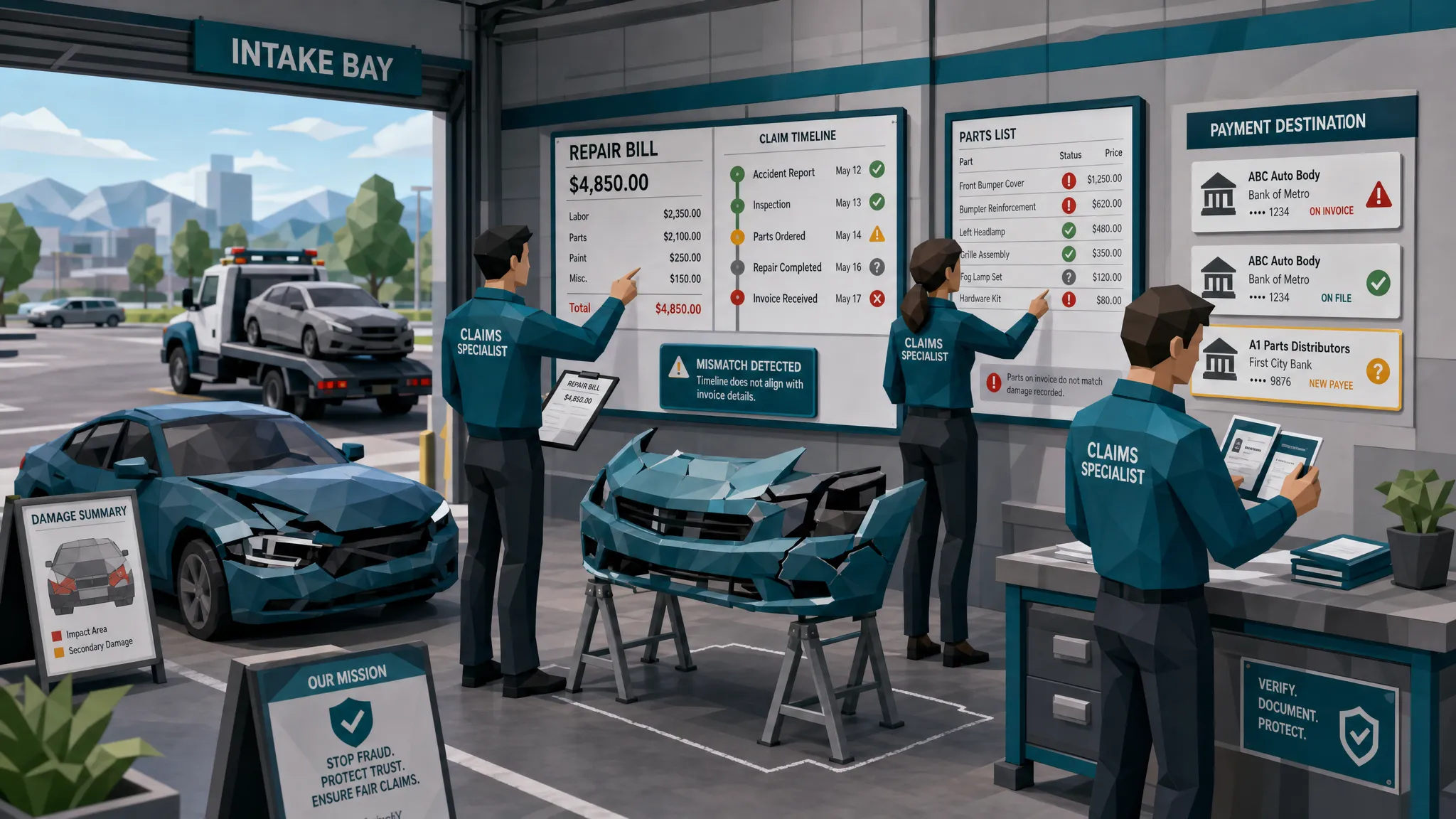 Accident Claim Scams Often Start With One Repair Bill