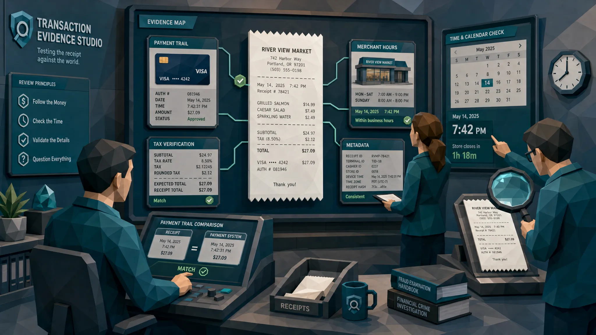 How a Deep-Fake Receipt Falls Apart Under Review