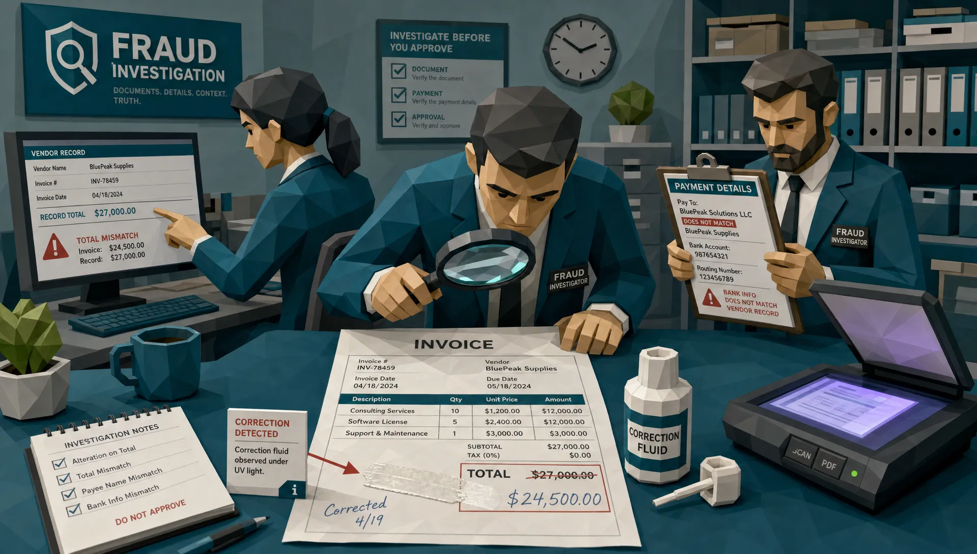 Tippex Invoice Fraud Leaves More Traces Than You Think