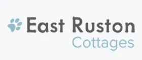 East Ruston Cottages logo with a blue paw print icon.