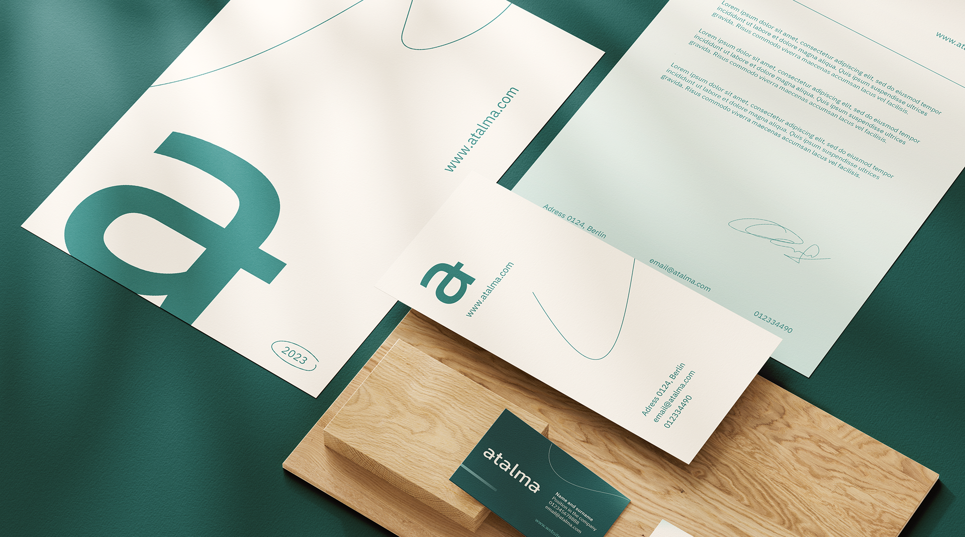 Brand identity, website design, and product interface components