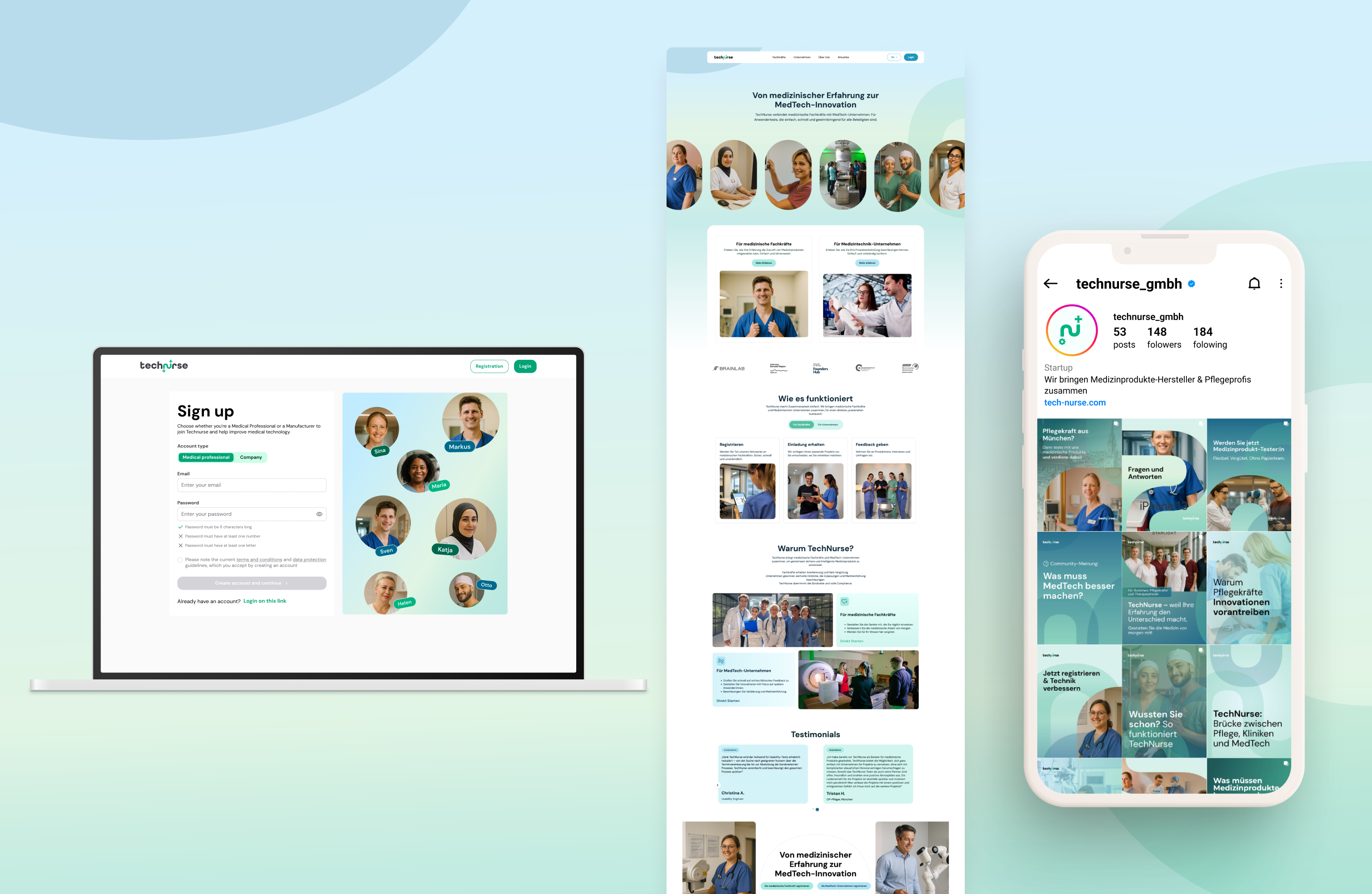 A clearer and more professional experience across website, messaging, social media, and UX, designed to build trust with both target groups