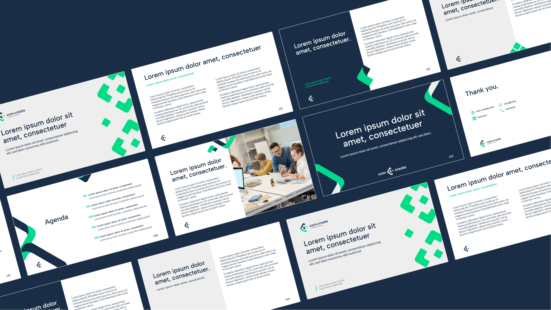 Every decision was made to help com-create communicate with more consistency, clarity, and maturity as the business evolved.