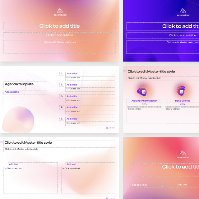 Every decision was made to help automaited look more credible, approachable, and relevant for enterprise clients.