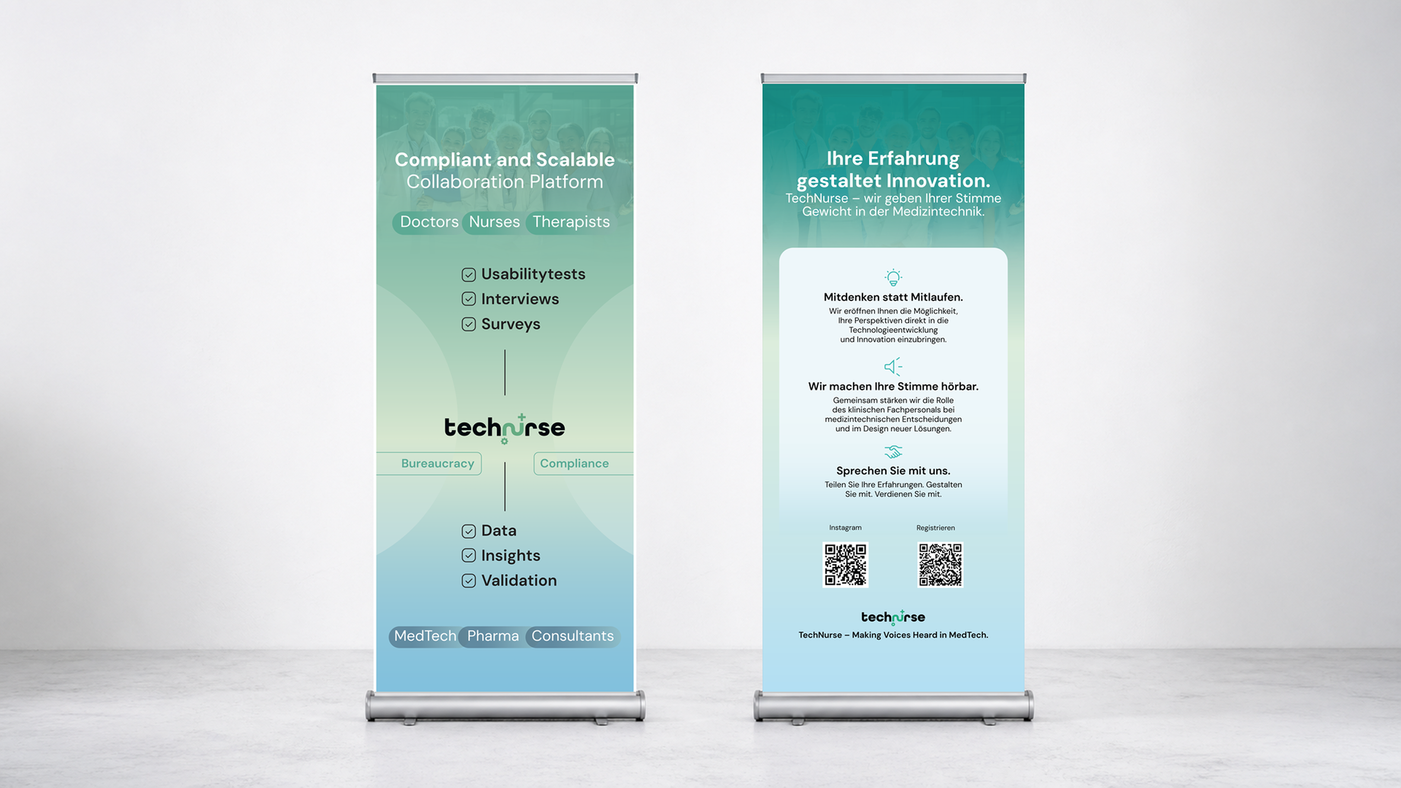 Every decision was made to help TechNurse communicate more clearly, look more professional, and improve conversion across the user journey.