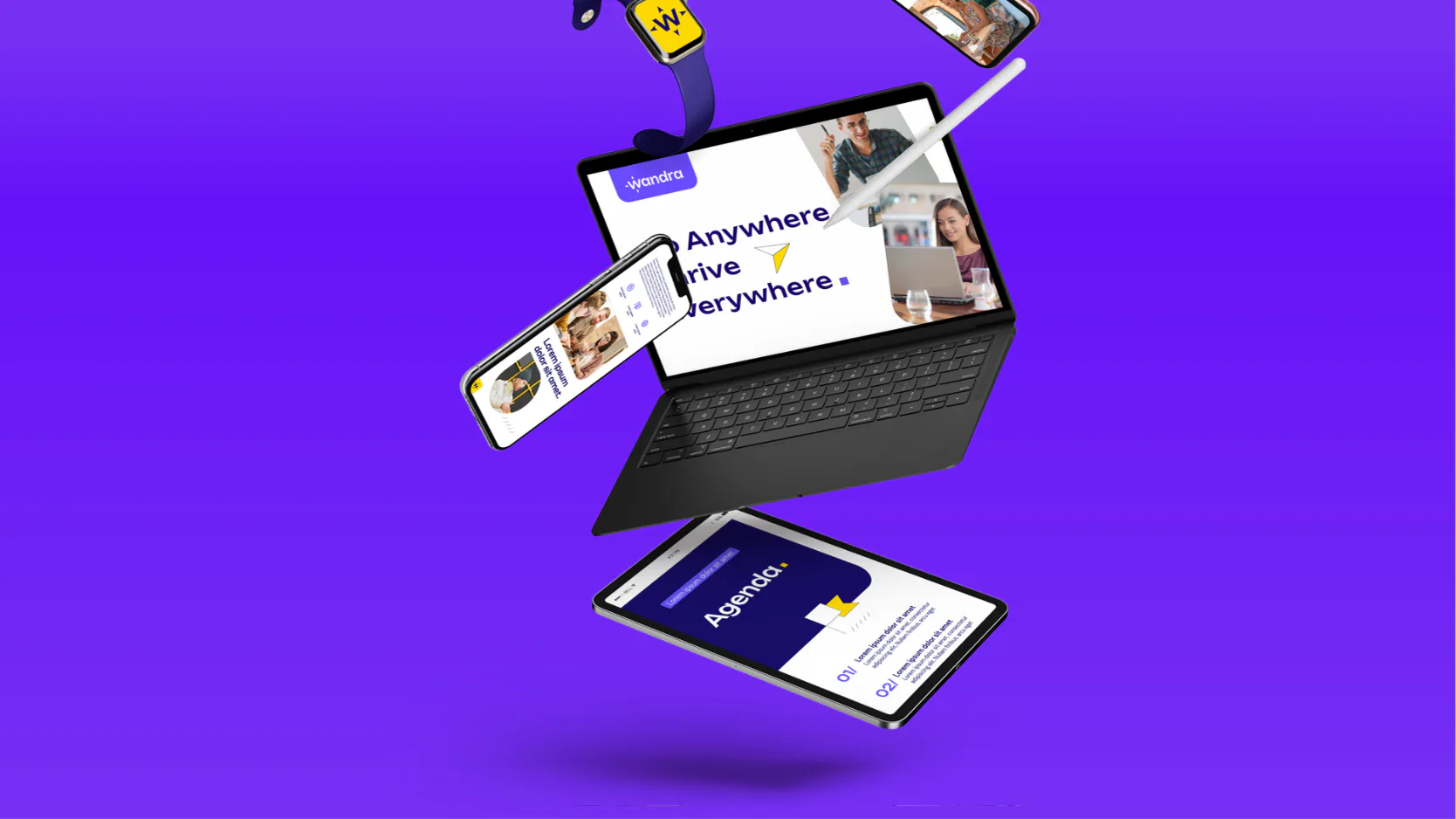 A vibrant and approachable brand identity that helped Wandra stand out and connect more naturally with digital nomads.