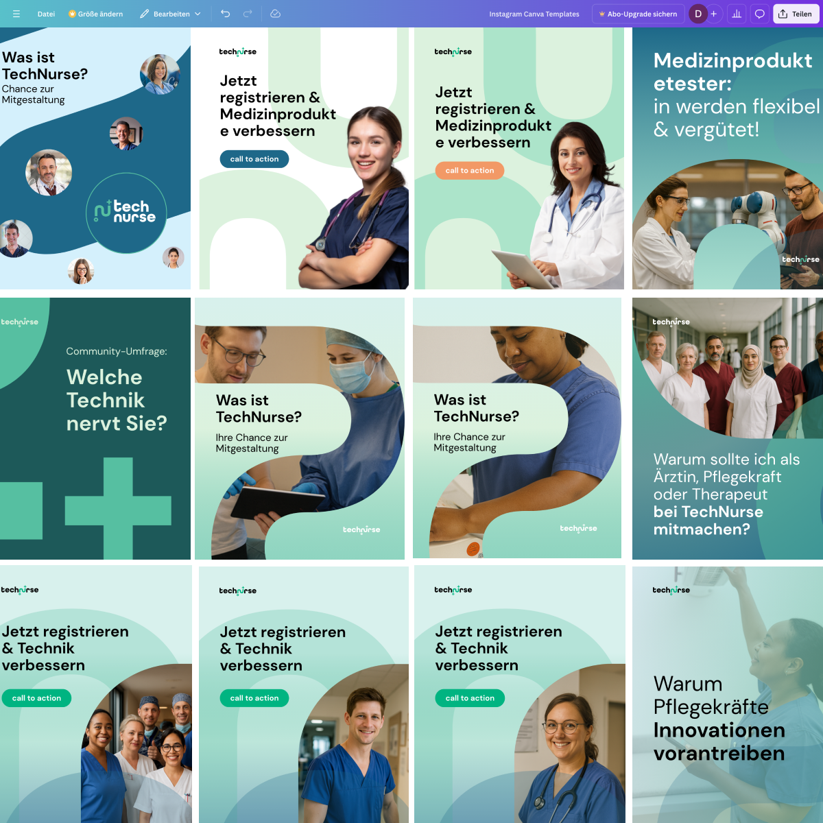 Social media templates