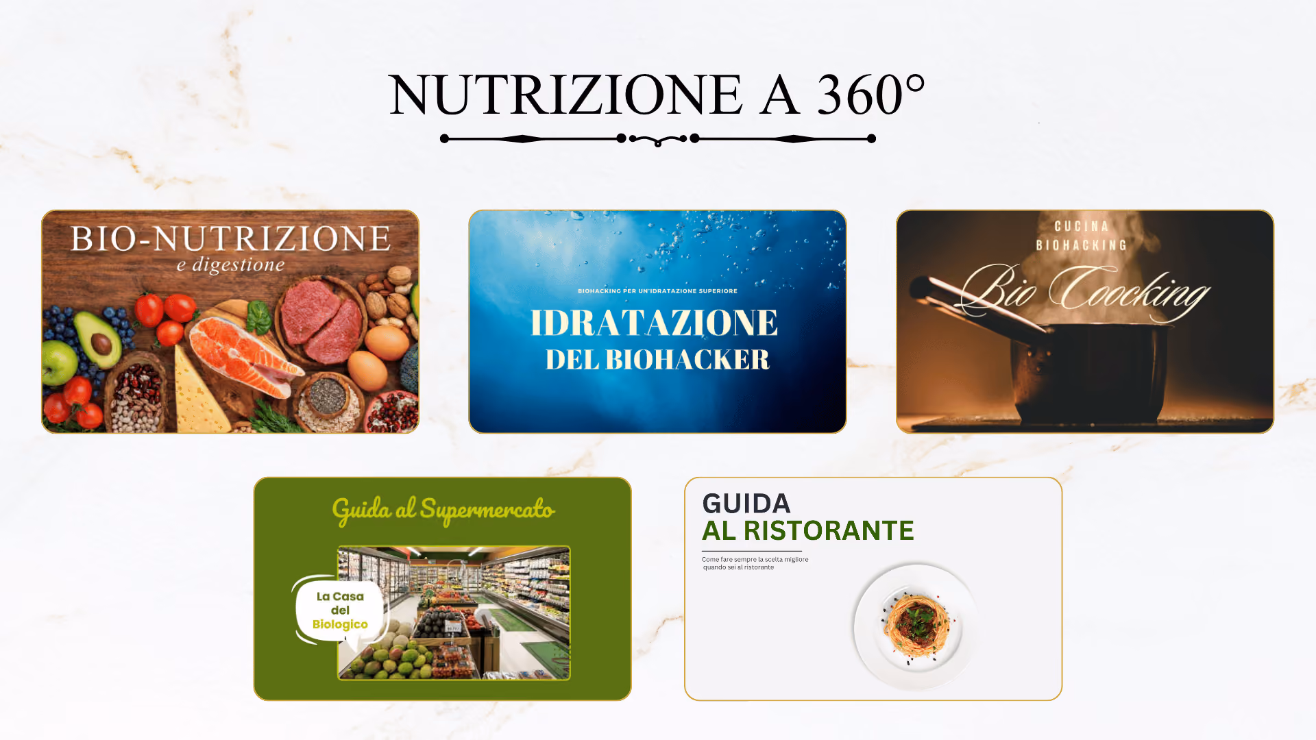 Salute a 360° | Nutrizione a 360° - Categorie: Bio-nutrizione e digestione, Idratazione del biohacker, Bio-cooking, Guida al Supermercato, Guida al ristorante