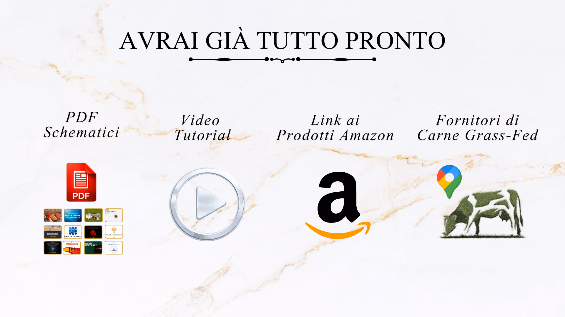 Salute a 360° | Avrai già tutto: PDF schematici, Video tutorial, Link ai prodotti Amazon, Fornitori di Carne Grass-Fed