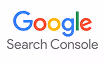 Google Search Console logo with colorful Google text and 'Search Console' in gray.