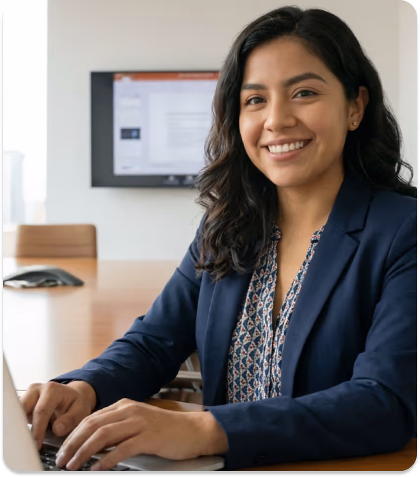 Smiling man wearing headset and teal shirt with crossed arms next to HIPAA compliant emblem.