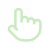 Green hand cursor icon with index finger pointing upward.