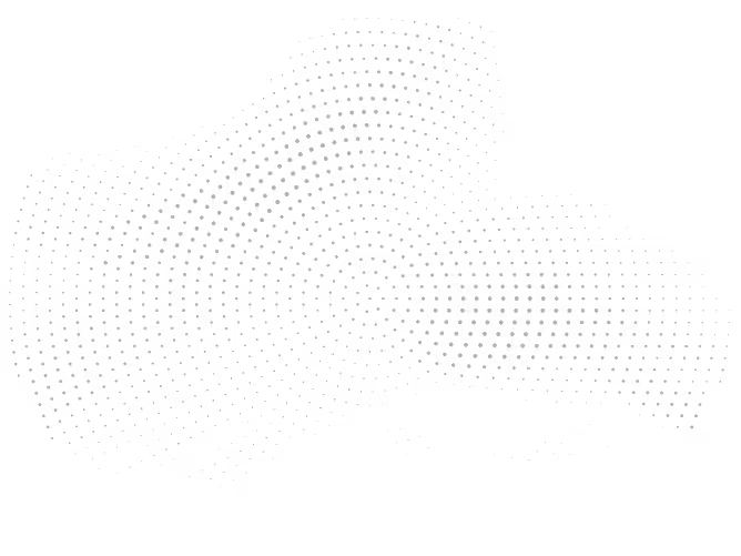 Black dotted wave pattern on transparent background forming an abstract flowing shape.