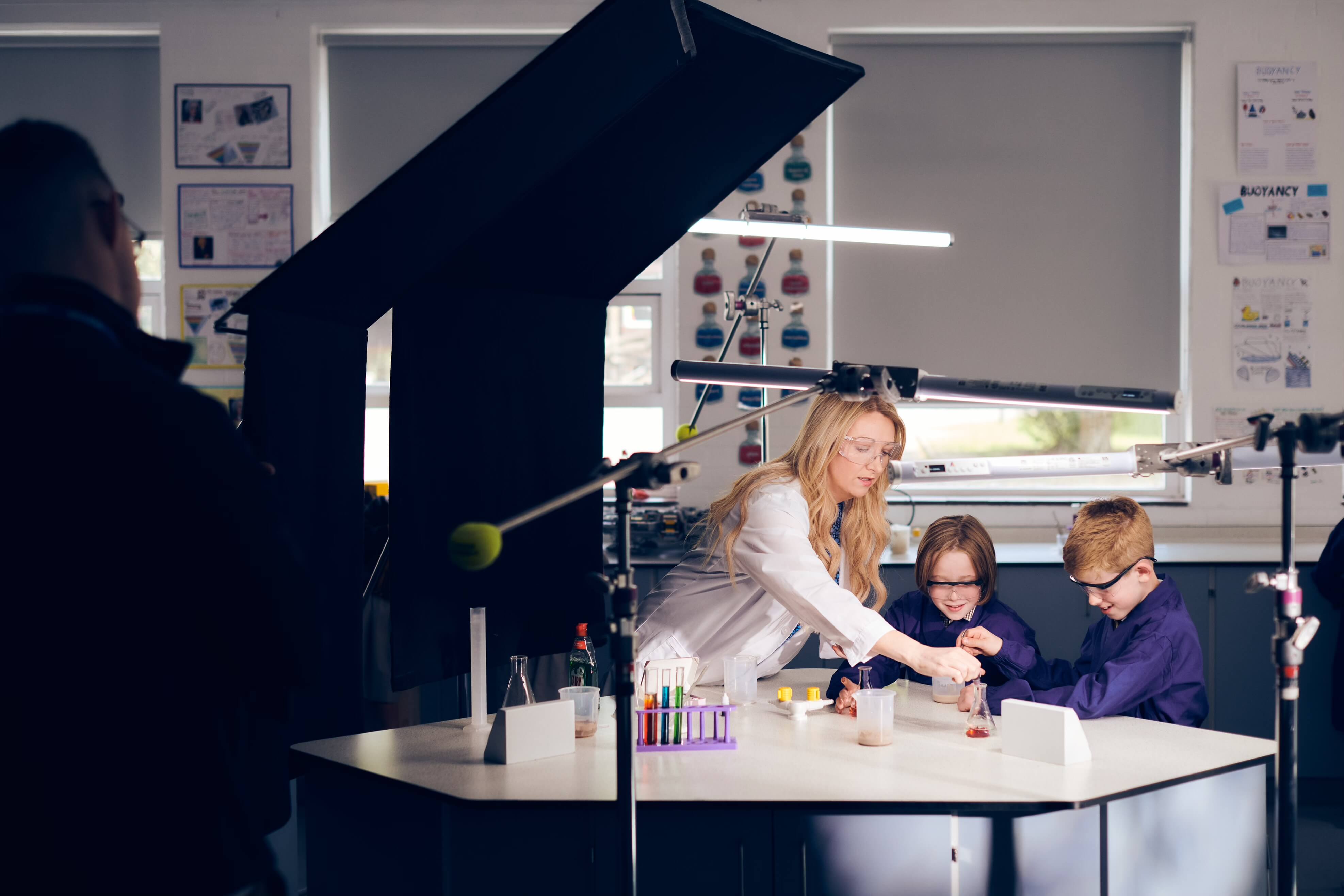 Feel Good Films filming an independent school in Wilmslow