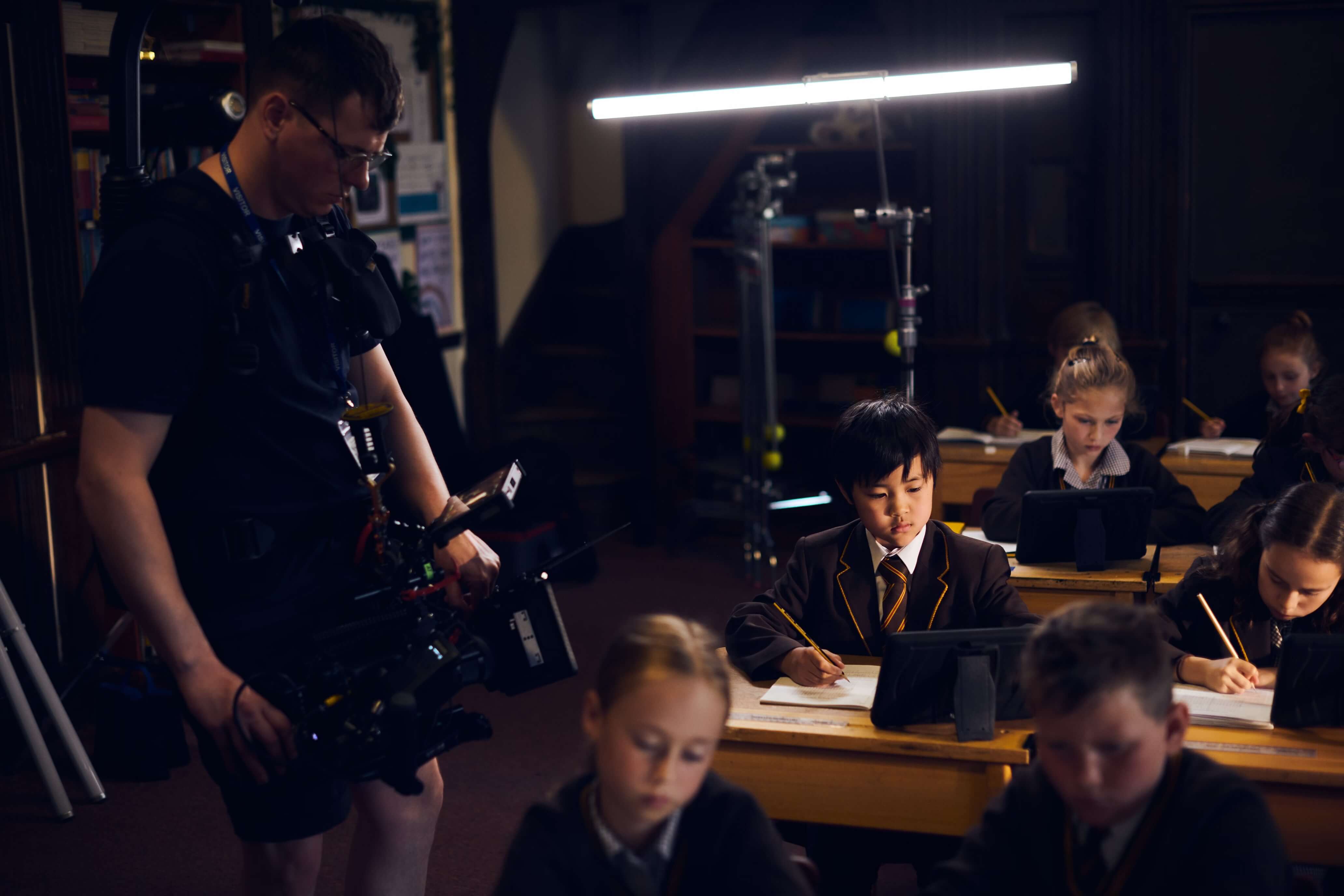 Feel Good Films filming an independent school in Wilmslow
