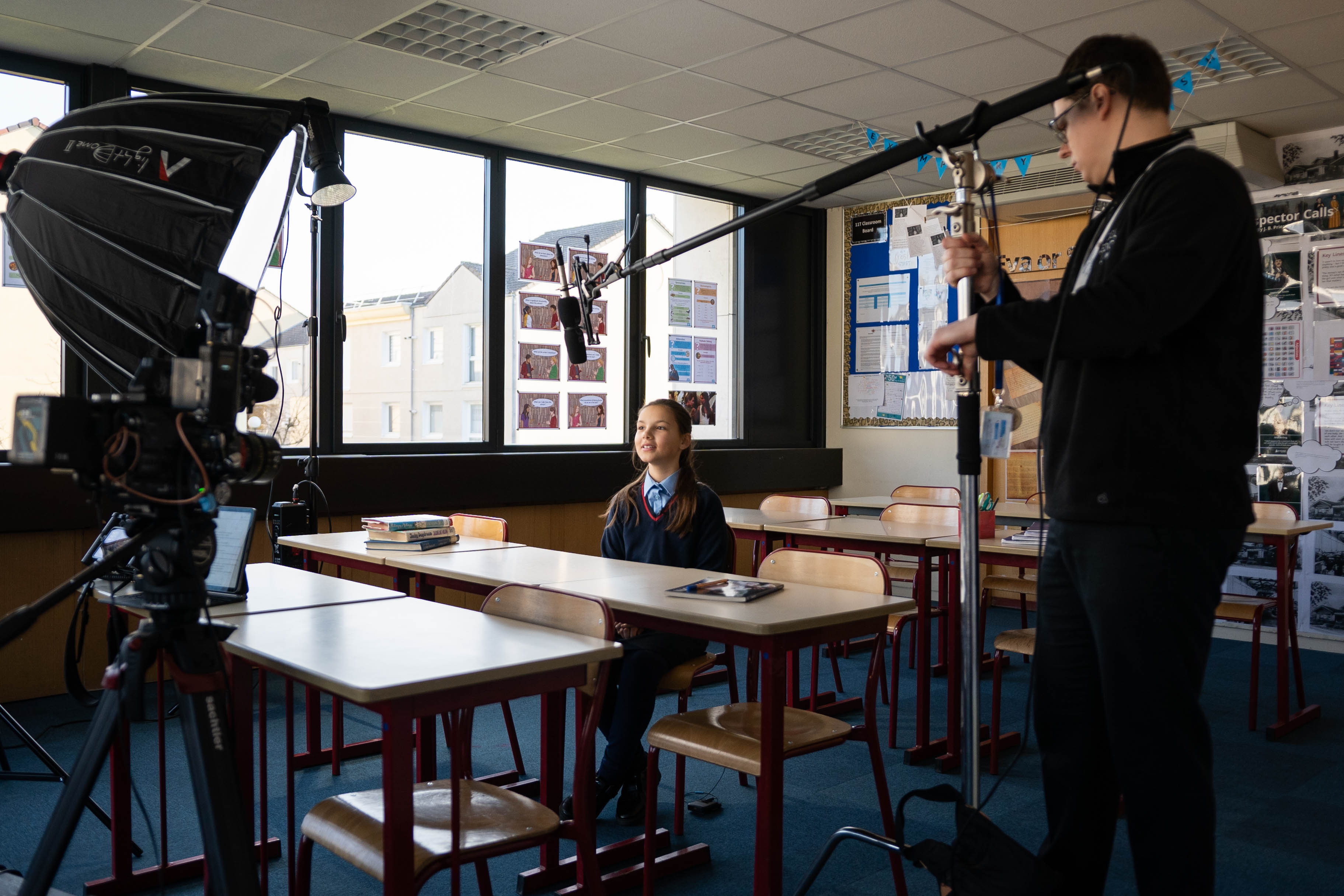 Feel Good Films filming an independent school in Paris