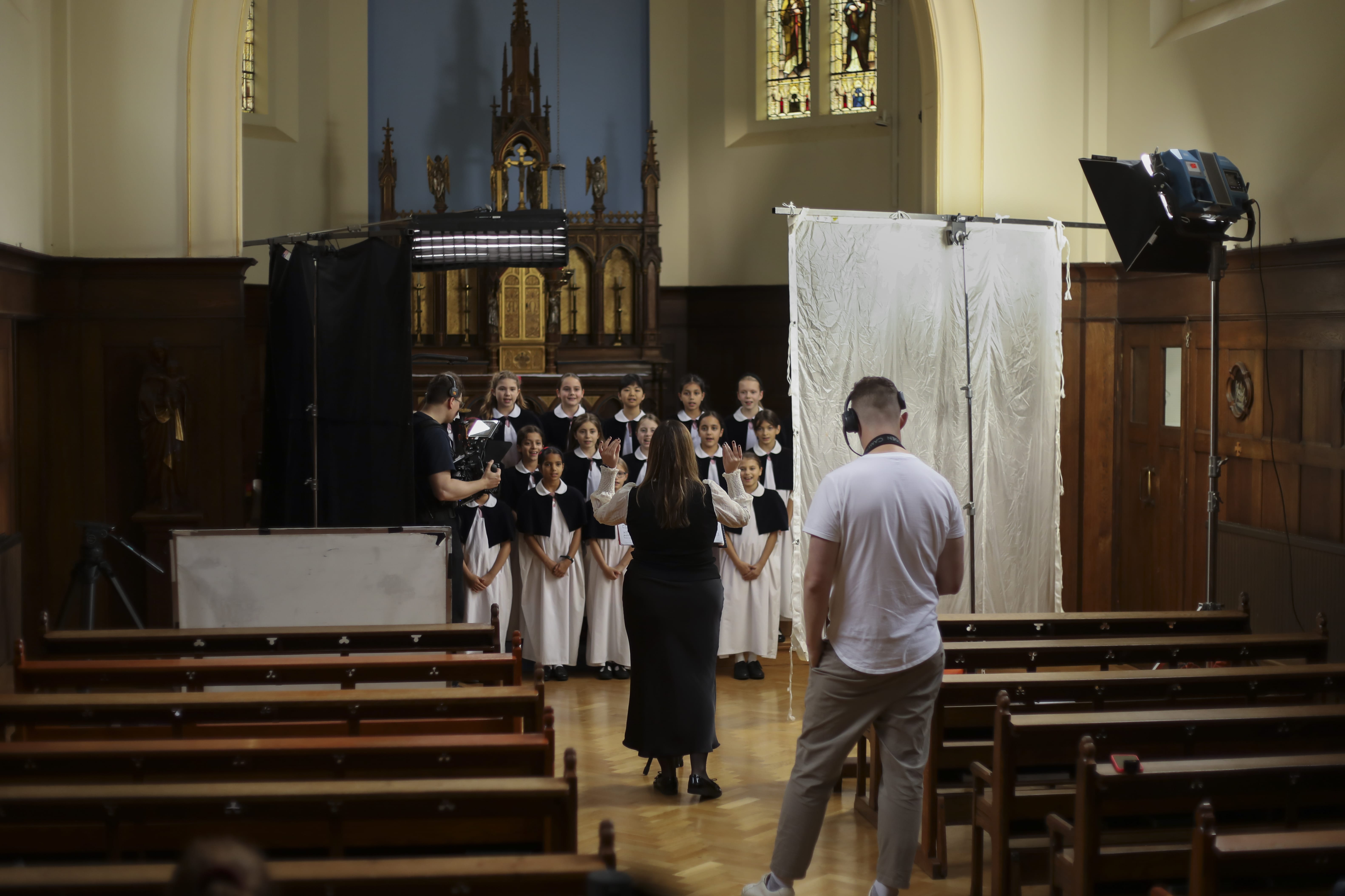 Feel Good Films filming an independent school in London