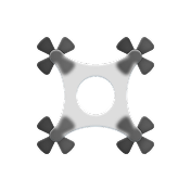 White light bulb with a minimalist shadow design on a white background.