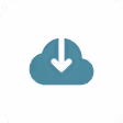 Cloud data upload icon