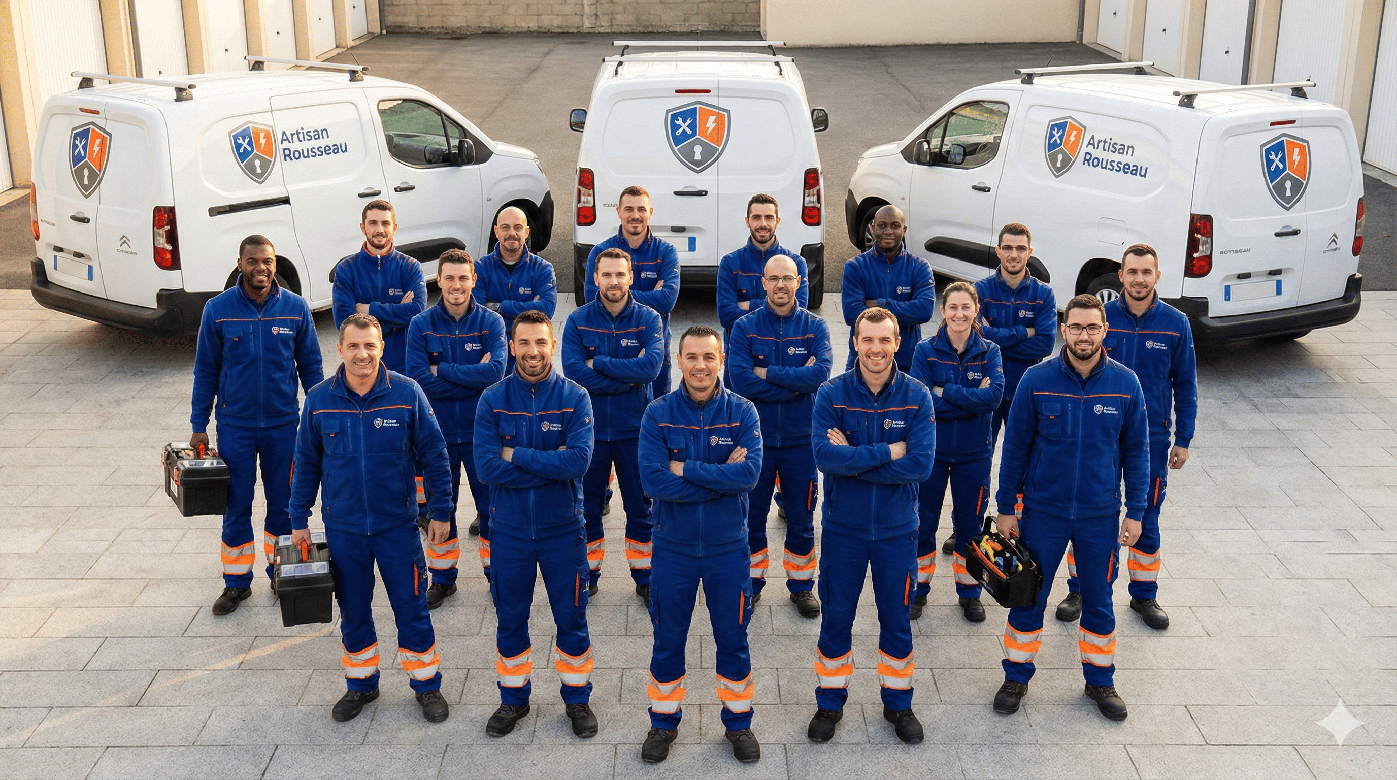 Équipe Artisan Rousseau - Plombiers, électriciens et serruriers